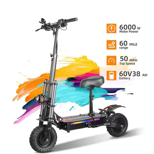 6000W High Power Adult Electric Scooter